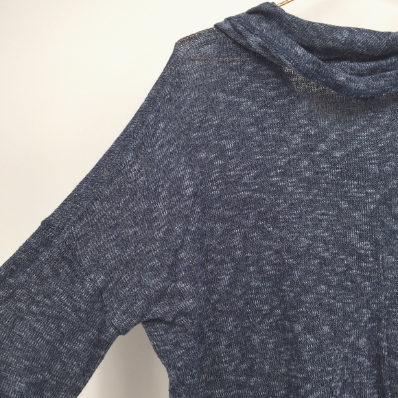 + 14th & Union Cowl Neck Heathered Sweater - Picture 5 of 7